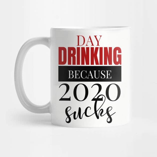 Day Drinking Because 2020 Sucks Mask Sweatshirt iPhone by MalibuSun